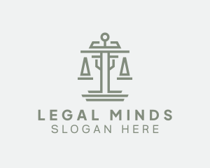 Jurist - Judicial Paralegal Scale logo design