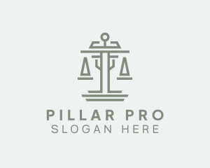 Judicial Paralegal Scale  logo design