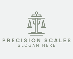 Judicial Paralegal Scale  logo design