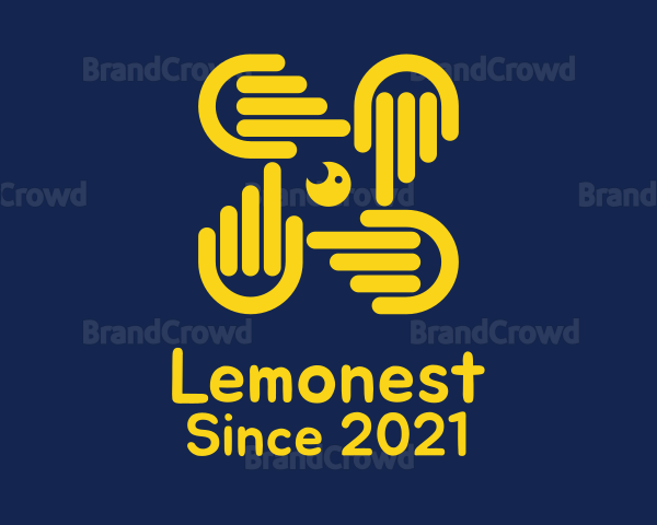 Yellow Hand Camera Logo