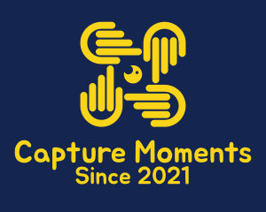Photo - Yellow Hand Camera logo design