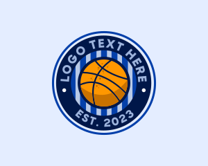 Ball - Basketball Sport Emblem logo design