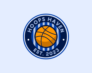 Hoops - Basketball Sport Emblem logo design