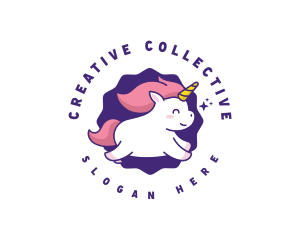 Unicorn Plush Toy logo design