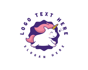Daycare - Unicorn Plush Toy logo design