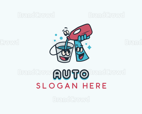 Cleaning Sanitation Detergent Logo