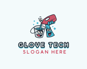 Cleaning Sanitation Detergent logo design