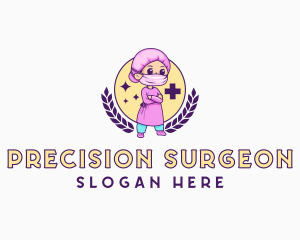 Medical Female Surgeon logo design