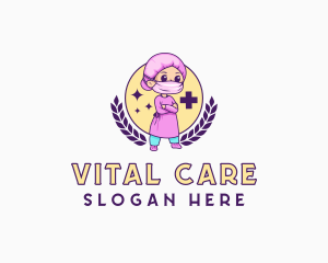 Medical Female Surgeon logo design