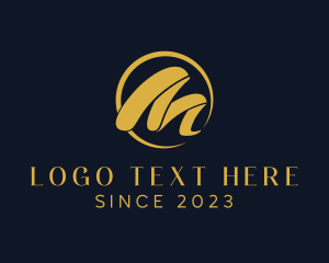 Villa - Fashion Clothing Letter M logo design