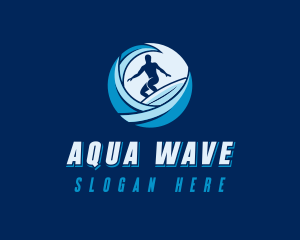 Wave Sea Surf logo design