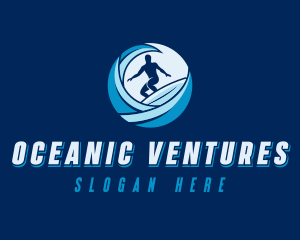 Wave Sea Surf logo design