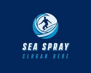 Wave Sea Surf logo design