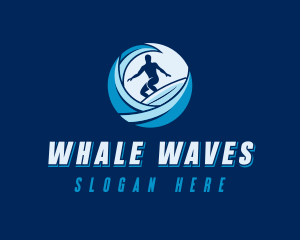 Wave Sea Surf logo design