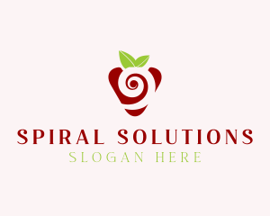 Spiral - Fresh Strawberry Spiral logo design