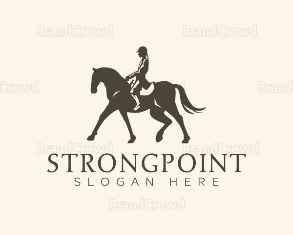 Horse Riding Show Logo