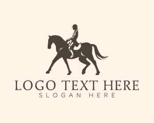 Racetrack - Horse Riding Show logo design