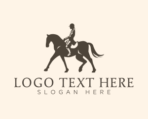 Jockey - Horse Riding Show logo design