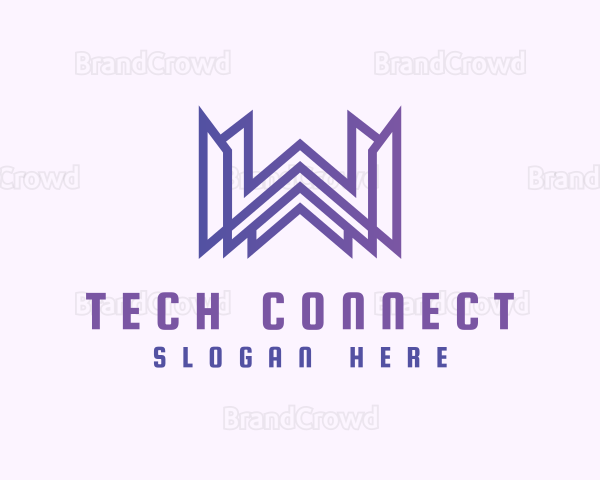 Futuristic Tech IT Expert Logo