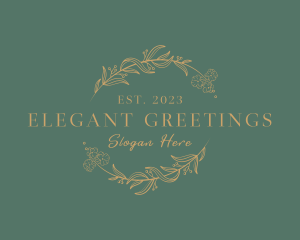 Elegant Deluxe Floral logo design