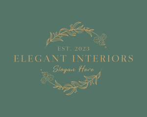 Elegant Deluxe Floral logo design