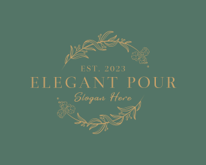 Elegant Deluxe Floral logo design