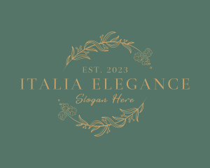 Elegant Deluxe Floral logo design