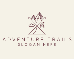 Mountain Camping Tour logo design