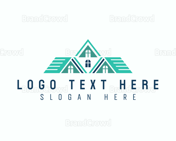 Roof Construction Builder Logo