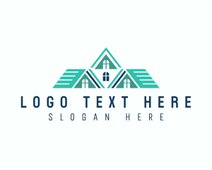 Roof Construction Builder Logo