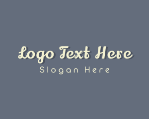 Lined - Elegant Script Business logo design