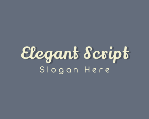 Elegant Script Business logo design