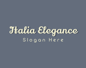 Elegant Script Business logo design