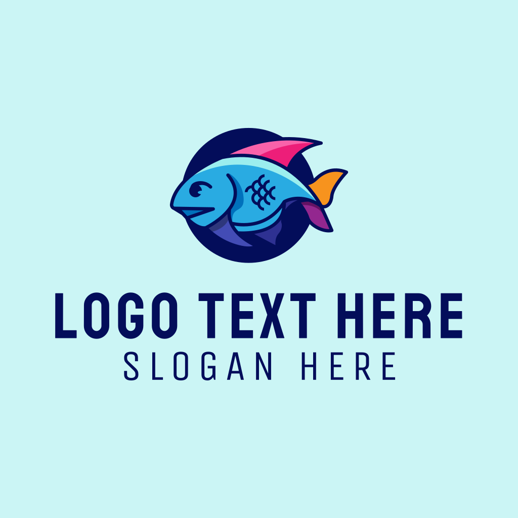 Colorful Fish Logo BrandCrowd Logo Maker 