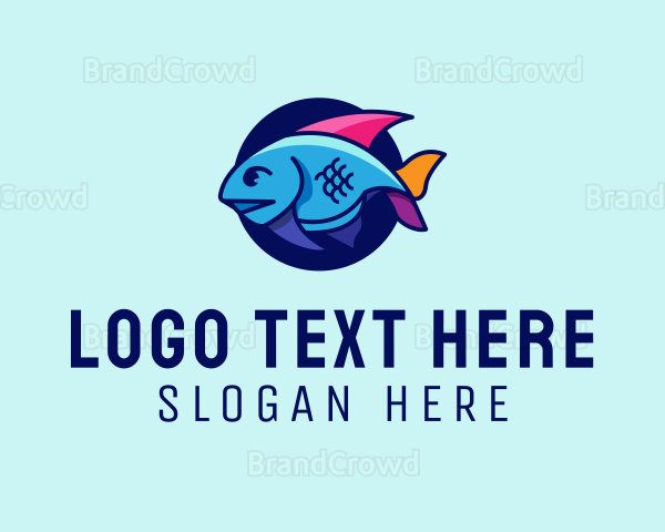 Colorful Marine Fish Logo