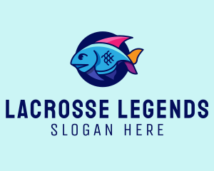 Colorful Marine Fish  logo design