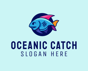Fish - Colorful Marine Fish logo design