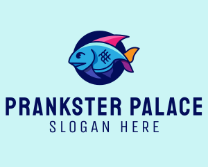 Colorful Marine Fish  logo design