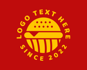 Sushi Burger Fast Food  logo design