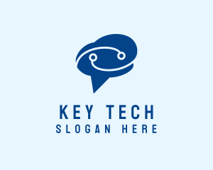 Tech Brain Chat logo design