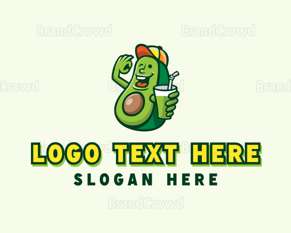 Avocado Fruit Smoothie Logo