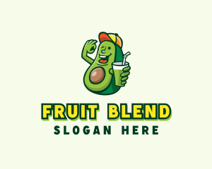 Smoothie - Avocado Fruit Smoothie logo design