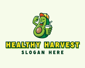 Nutrition - Avocado Fruit Smoothie logo design