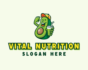 Nutritionist - Avocado Fruit Smoothie logo design