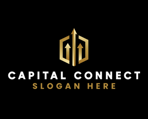 Luxury Financial Arrow logo design