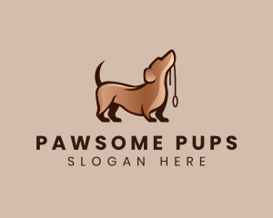 Pet Dog Leash logo design