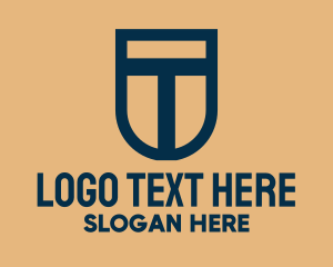 Insignia - Shield Letter T logo design