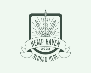 Marijuana Cannabis Leaf logo design