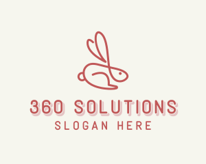 Bunny Pet Rabbit logo design