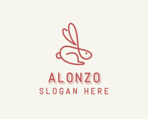 Bunny Pet Rabbit logo design